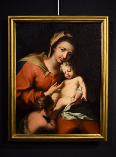 Vierge à L'Enfant et le le petit Saint Jean Baptiste